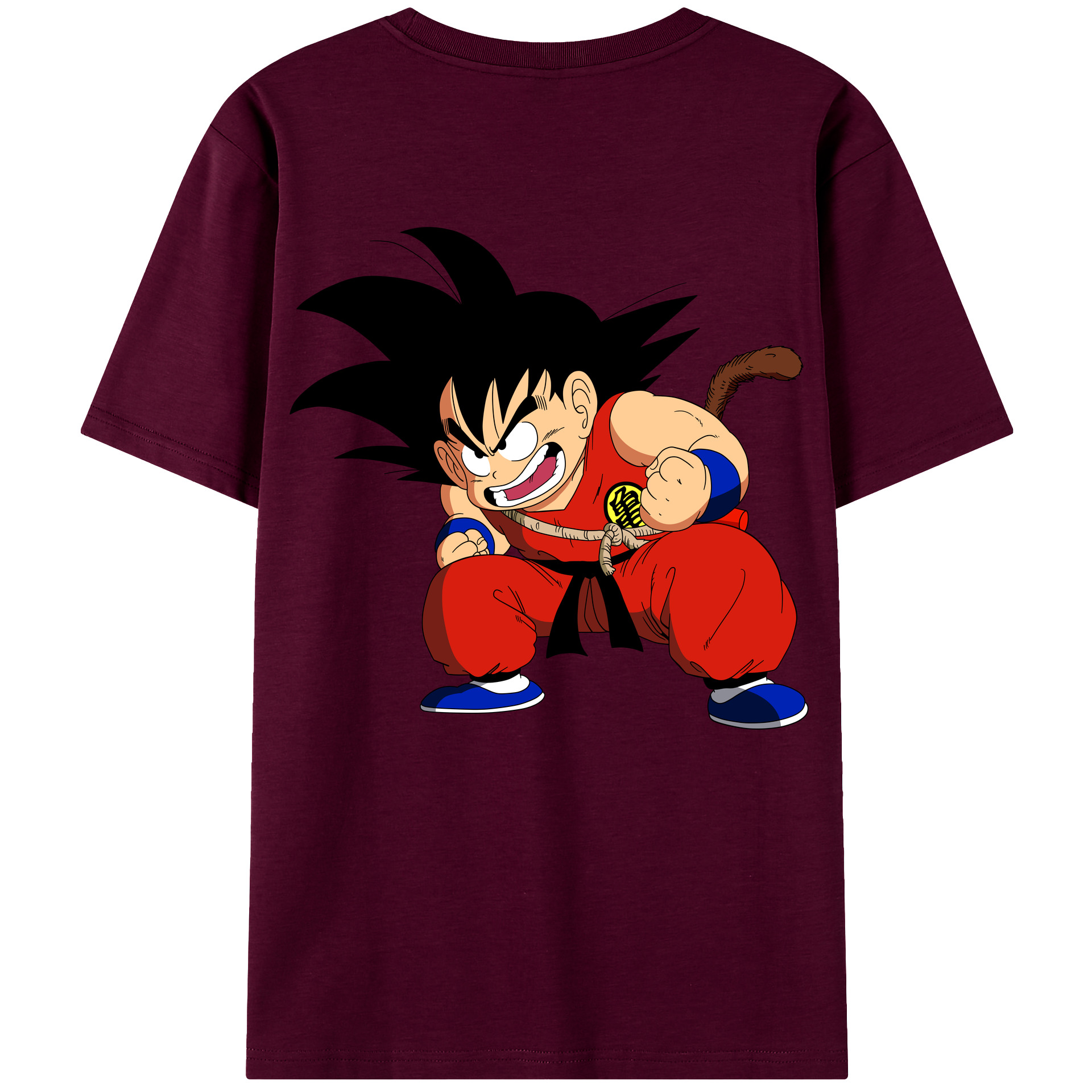 （画像用） ドラゴンボール 孫悟空（そん ごくう）Son Goku カカロット DRAGON BALL Kakarotto レディース半袖Tシャツ(バックプリント)